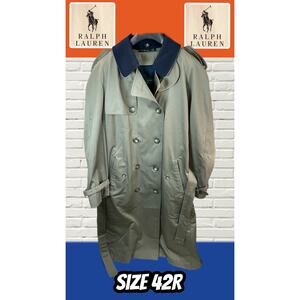 LAUREN RALPH LAUREN Men’s 42R taupe Belted Trench Coat